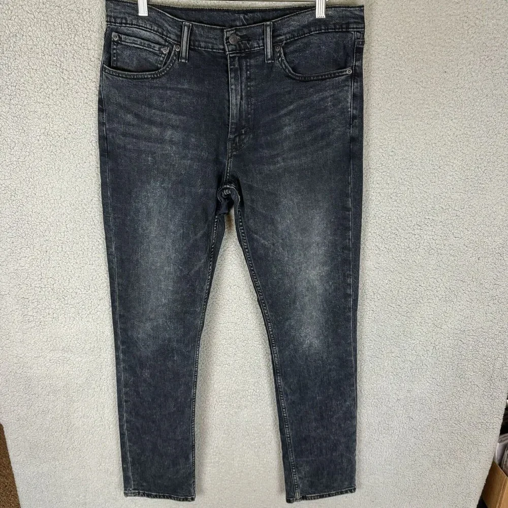 Levi's Jeans Mens 36x34‎ Blue Denim Slim Fit Straight Leg Pants Cotton Casual